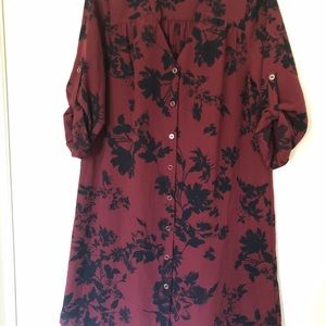 41 Hawthorn Christen Shirt Dress Sz Medium